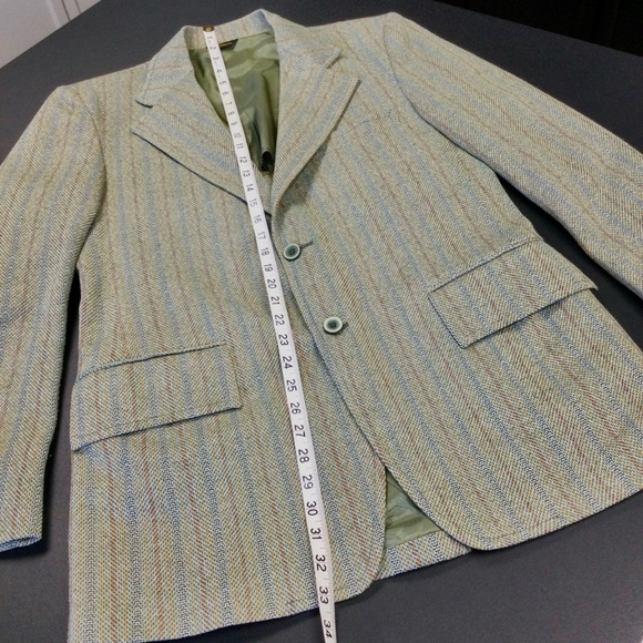 Vintage Men's Unbranded Blazer Size M Green Brown - Picture 4 of 11